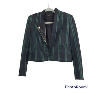 Assembly New York green paid cropped jacket size M